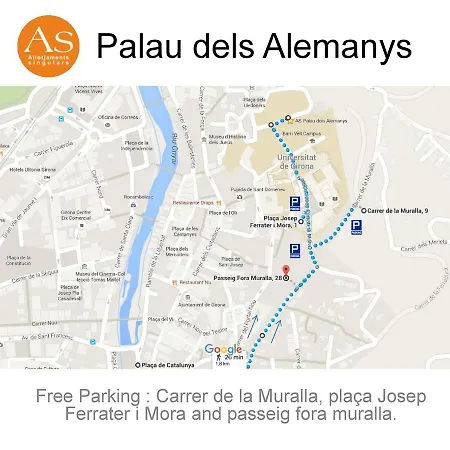 Hotel apartamentowy As Palau Dels Alemanys Boutique Monument Girona